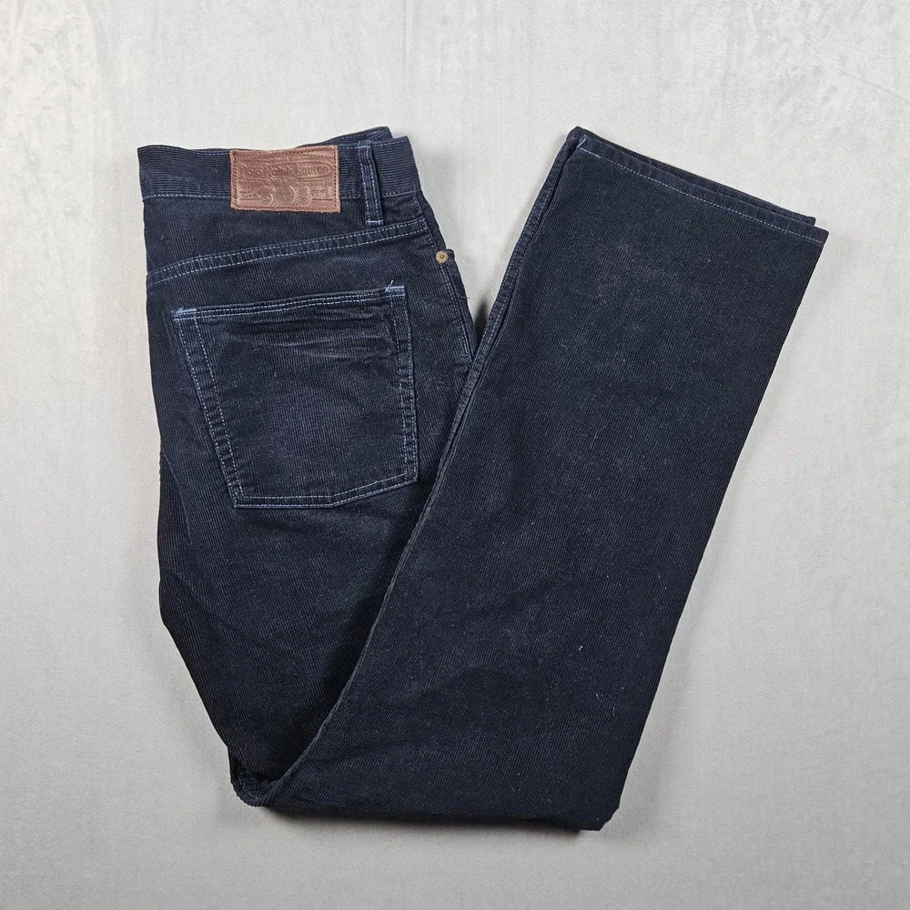 Polo Ralph Lauren Corduroy Pants Mens 34x32 Navy Blue Straight Leg 5-Pocket